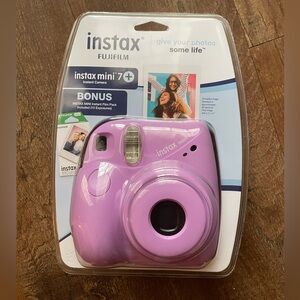 Instax Lavender Fujifilm Mini 7+ Instant Camera Bundle